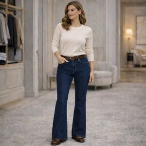 LEVI'S NEW Stella Stretch 726 Flare Jeans 30x32 Bootcut Straight High Rise Women